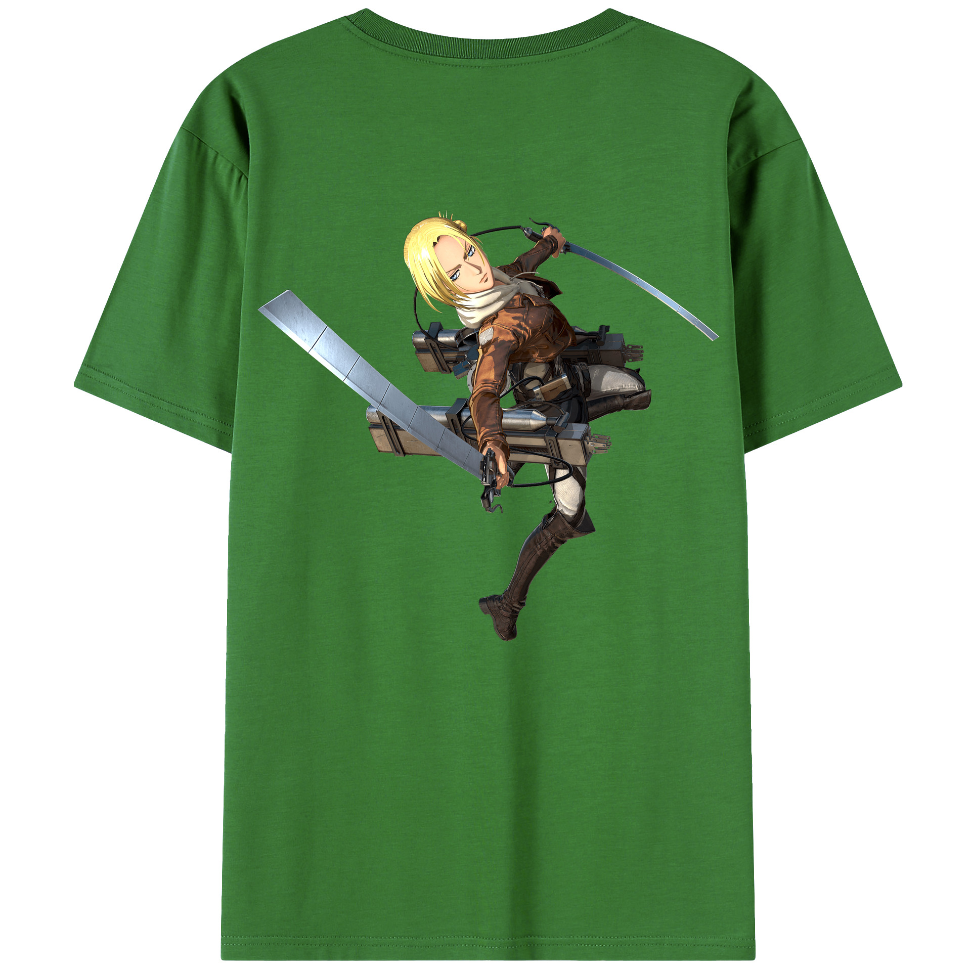 （画像用） 進撃の巨人 アニ・レオンハート Attack on Titan Annie Leonhart レディース半袖Tシャツ(バックプリント)